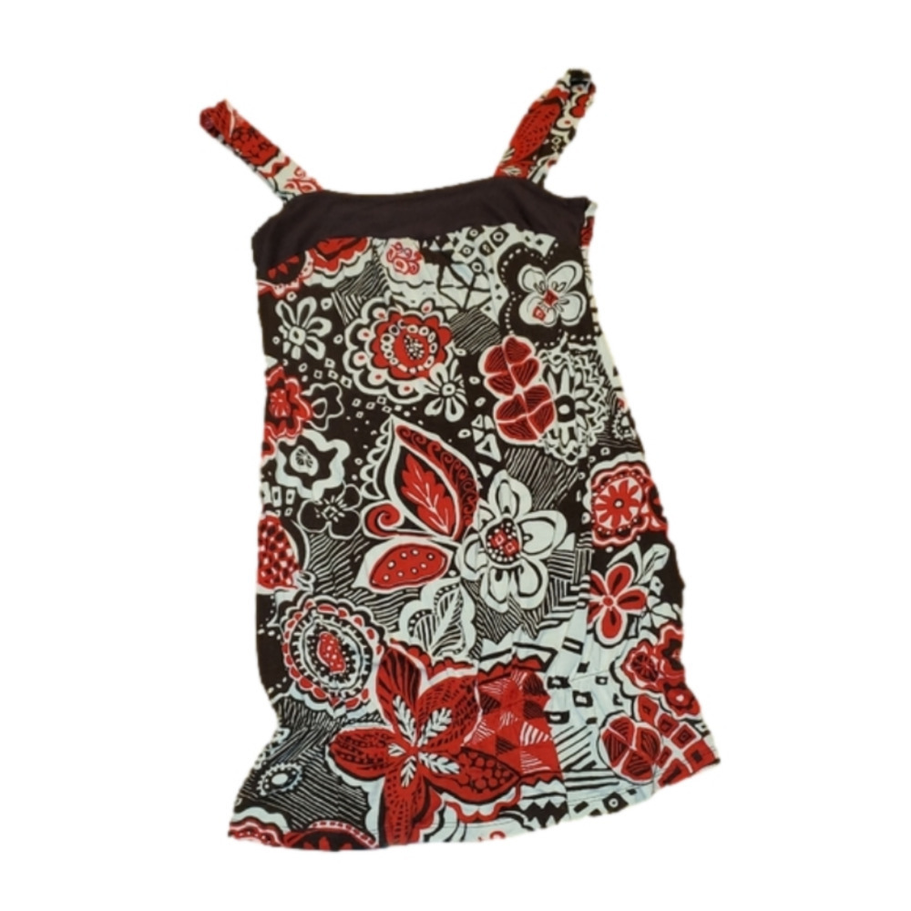 PROMOD Retro flower print tanktop